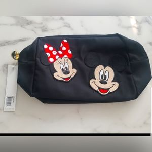 NWT Stoney Clover Lane Large Pouch with Minnie and Mickey Patches